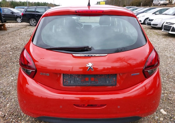 Peugeot 208 cena 27900 przebieg: 172044, rok produkcji 2016 z Wieluń małe 277